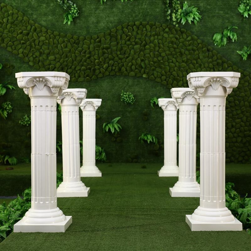 Photography Lighting Background - 65cm 113cm 화이트 플라스틱 로마 기둥