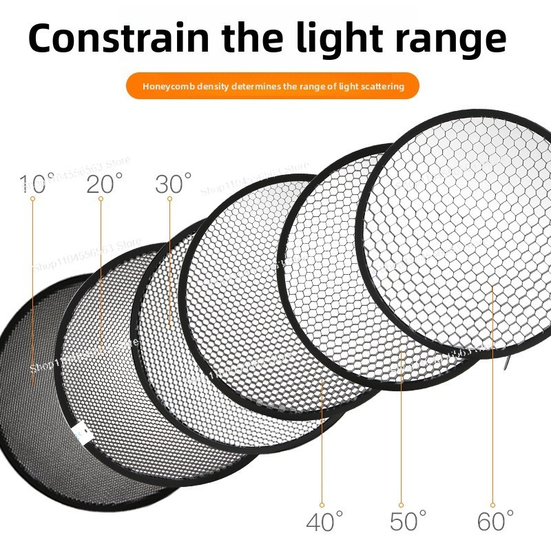 Photography Lighting Modifiers - 스탠다드 허니콤 그리드 - 보웬스 마운트