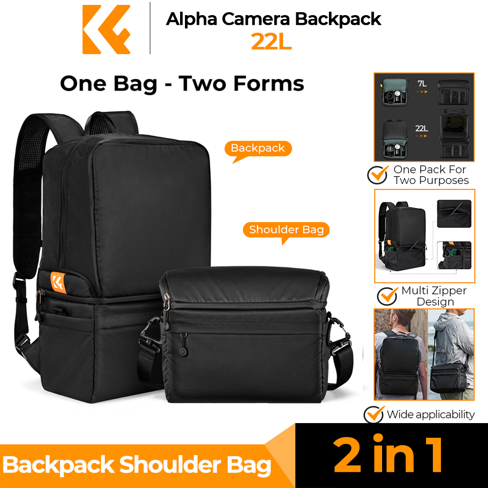 Photography Lighting Equipment Bags - K&F CONCEPT 22L 카메라 백팩 2