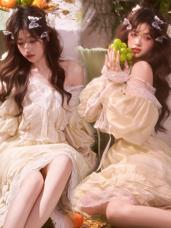 Photography Lighting Style - 가벼운 웨딩드레스 빈티지 유화 스타일 예술적인