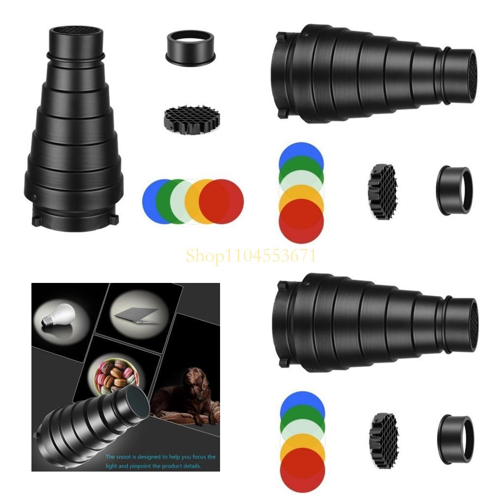 Photography Lighting Modifiers - 허니컴 그리드와 5피스 컬러 필터가 포함된