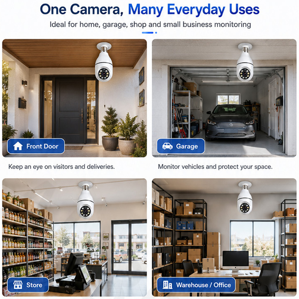 전구 카메라 투야 무선 조명 2MP HD E27 WiF - Photography Lighting Wireless 리뷰 및 가격