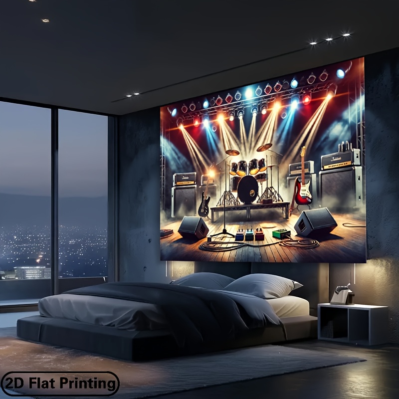 2D 평면 알파벳 스트링 조명 배경 태피스트리 빈티지  - Photography Lighting Background 리뷰 및 가격
