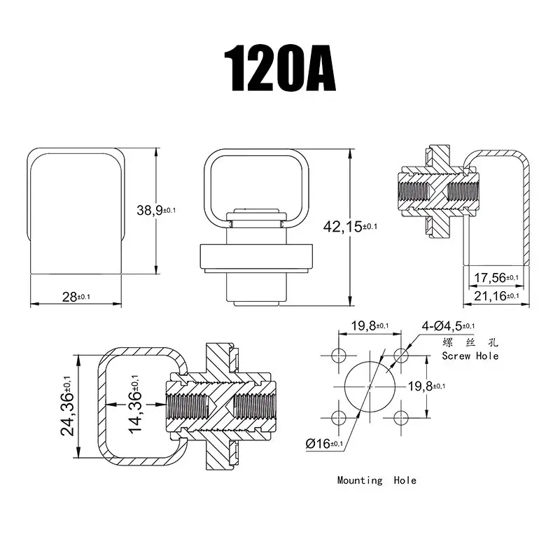 300A 200A 120A 모든 구리 리튬 배터리 터미 - V Mount Battery 리뷰 및 가격