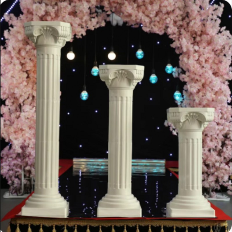 65cm 113cm 화이트 플라스틱 로마 기둥 웨딩 장 - Photography Lighting Background 리뷰 및 가격