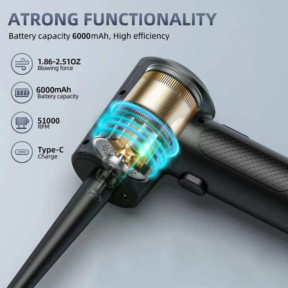 전기 무선 에어 더스터 압축 공기 블로워 LED 조명  - Photography Lighting Products 리뷰 및 가격