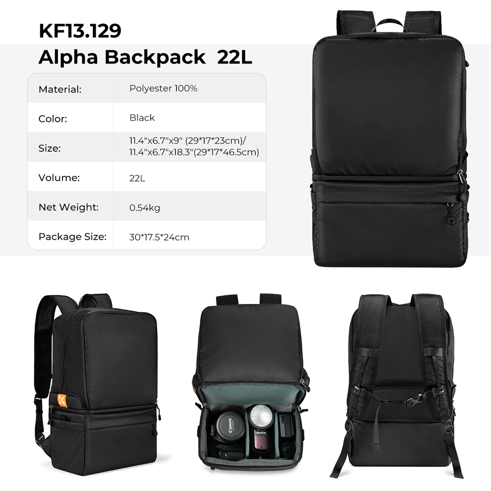 K&F CONCEPT 22L 카메라 백팩 2 in 1  - Photography Lighting Equipment Bags 리뷰 및 가격