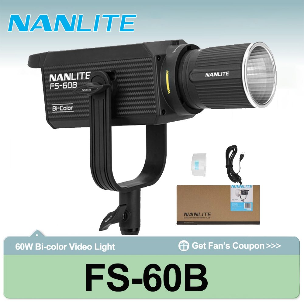 Nanlite FS-60B 70W 바이컬러 스포트라이트 - Photography Lighting Wireless 리뷰 및 가격
