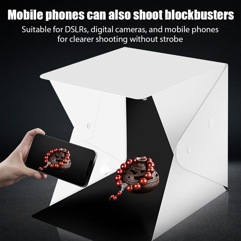 20cm 휴대용 포토박스 사진 촬영 접이식 LED 조명 - Photography Lighting Background 리뷰 및 가격