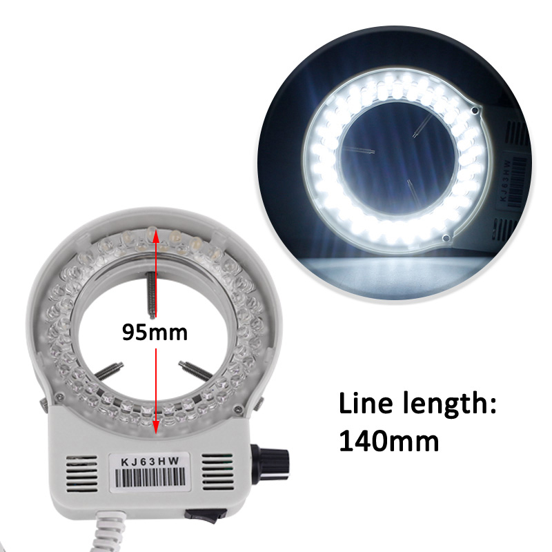 56개의 LED 링 조명이 장착된 산업용 현미경 조명기 - Photography Lighting Products 리뷰 및 가격