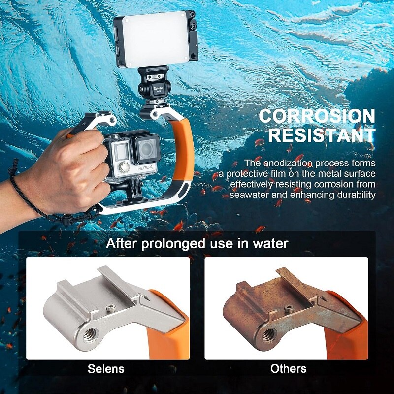 Selens 방수 다이빙 장비 Gopro 스포츠 카메라 - Photography Lighting Rig 리뷰 및 가격