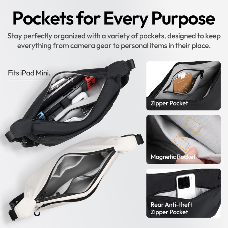 Ulanzi HMN1 Lunar Sling Bag 화이 - Photography Lighting Equipment Bags 리뷰 및 가격