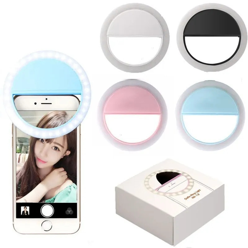 USB 충전 LED 셀카 링 라이트 모바일 폰 렌즈 L - Photography Lighting Products 리뷰 및 가격