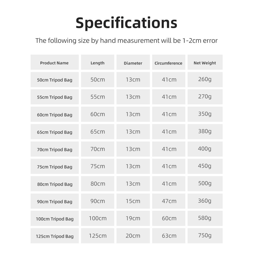 55/60/65/70/75/80/100/125cm 패딩 - Photography Lighting Equipment Bags 리뷰 및 가격