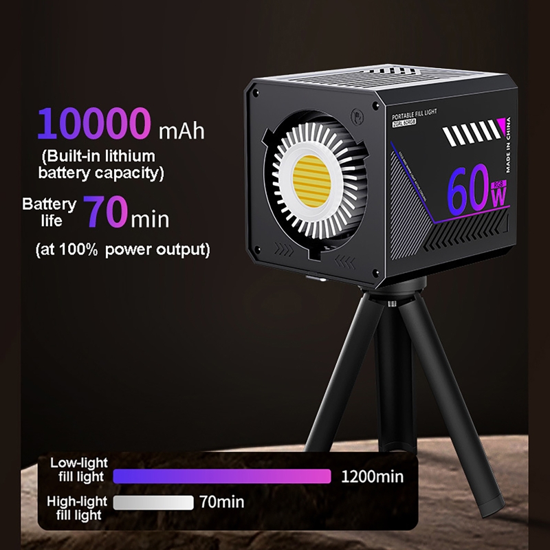 60W RGB 비디오 라이트 휴대용 LED 사진 스튜디 - Photography Lighting Background 리뷰 및 가격