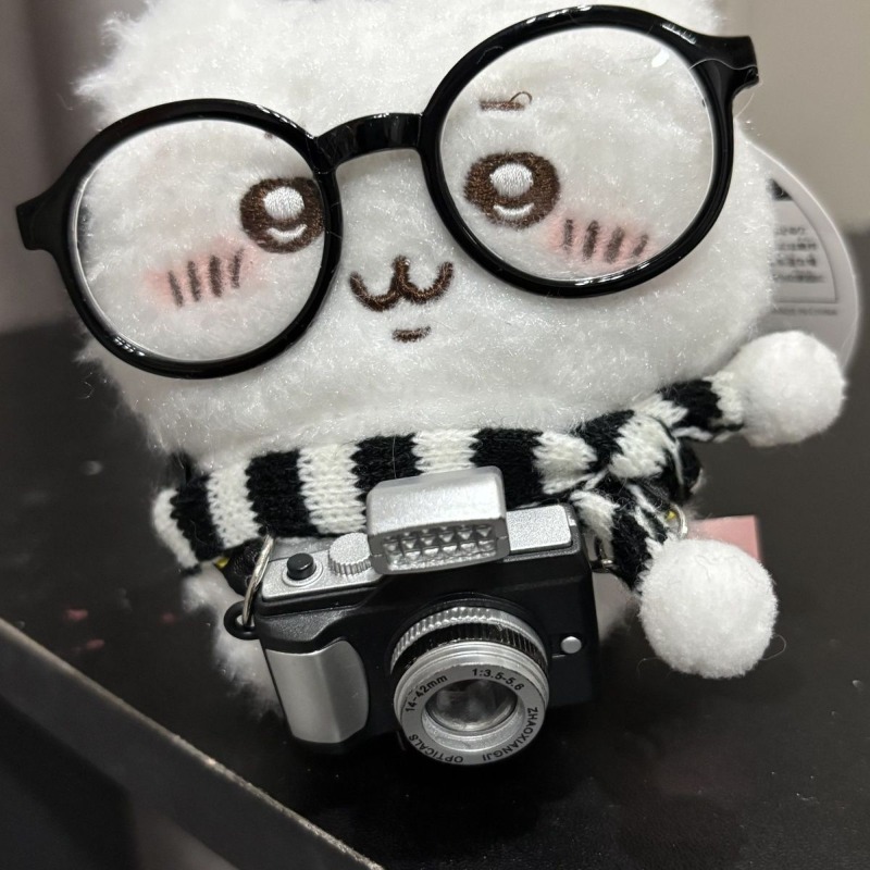 귀여운 하치와레 우사기 인형 플래시 카메라 안경 스카프 - Photography Lighting Equipment Bags 리뷰 및 가격